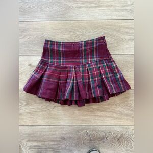 Ambercrombie & Fitch plaid miniskirt vintage size 8